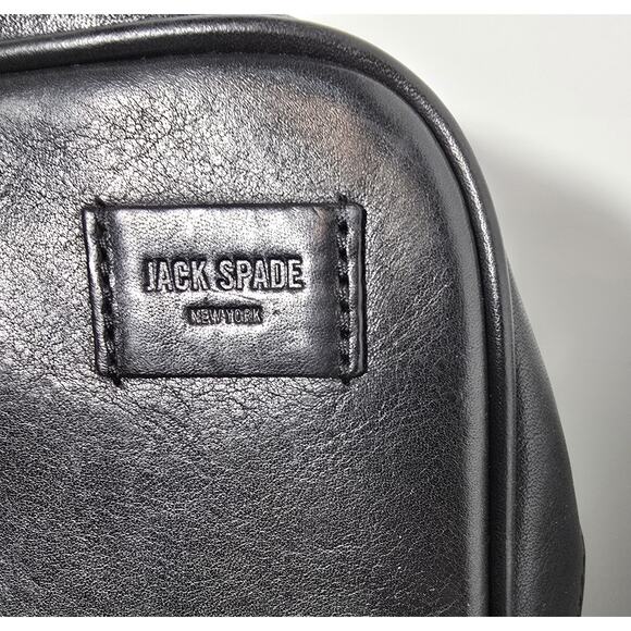 JACK SPADE FILE Laptop Bag Black Fulton Leather Briefcase MSRP $468 - Picture 2 of 16